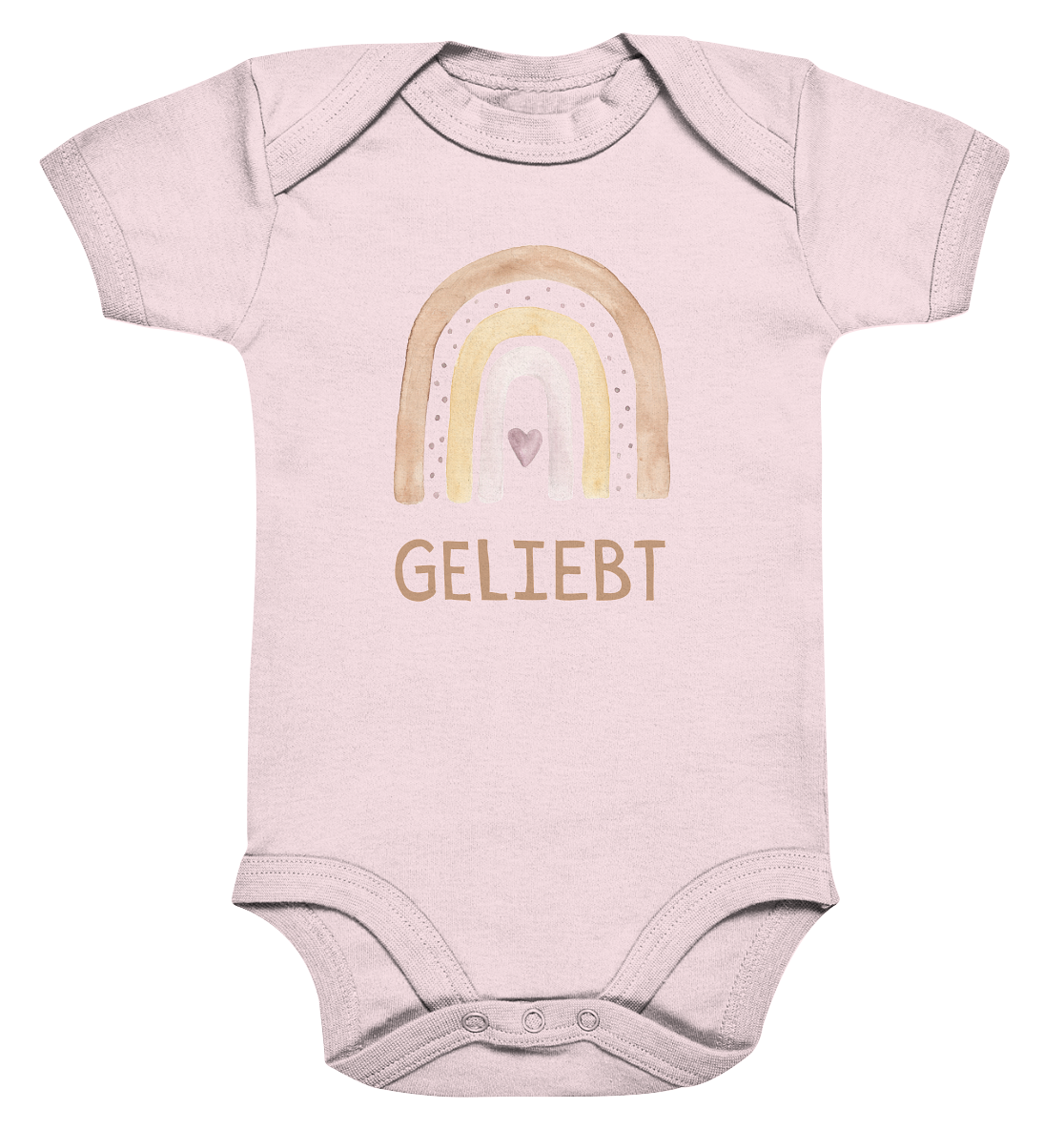 Geliebt Mädchen - Organic Baby Bodysuit - wertvoll und geliebt 