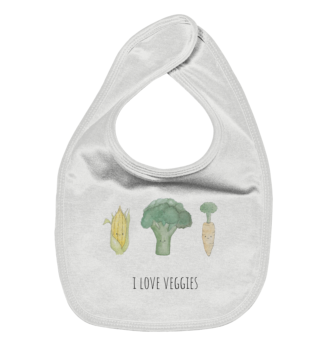 I love veggies - Organic Baby-Lätzchen - wertvoll und geliebt 