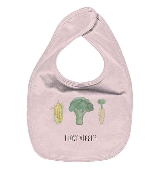 I love veggies - Organic Baby-Lätzchen - wertvoll und geliebt 