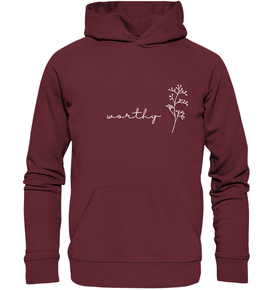 Worthy - Organic Basic Hoodie - wertvoll und geliebt 
