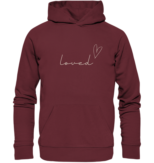 loved - Organic Basic Hoodie - wertvoll und geliebt 