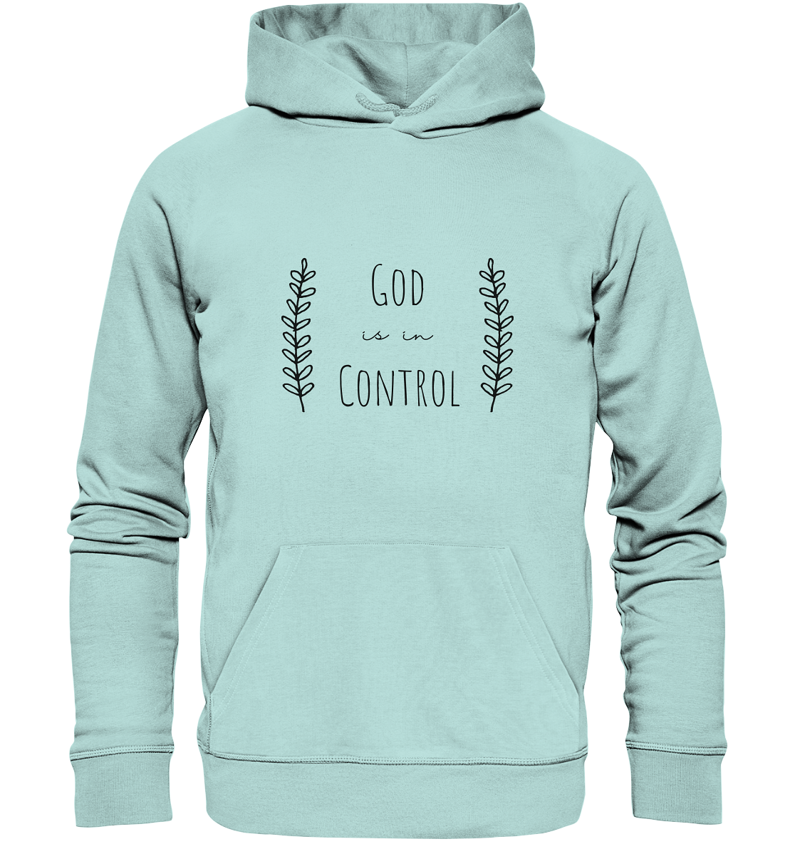 God is in control - Organic Basic Hoodie - wertvoll und geliebt 