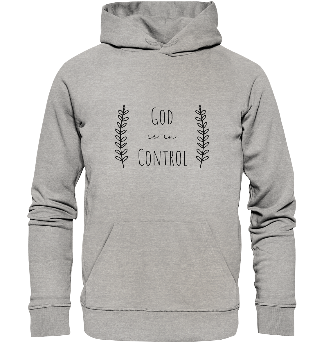 God is in control - Organic Basic Hoodie - wertvoll und geliebt 