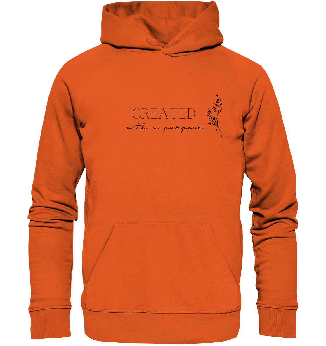 Created with a purpose D - Organic Basic Hoodie - wertvoll und geliebt 