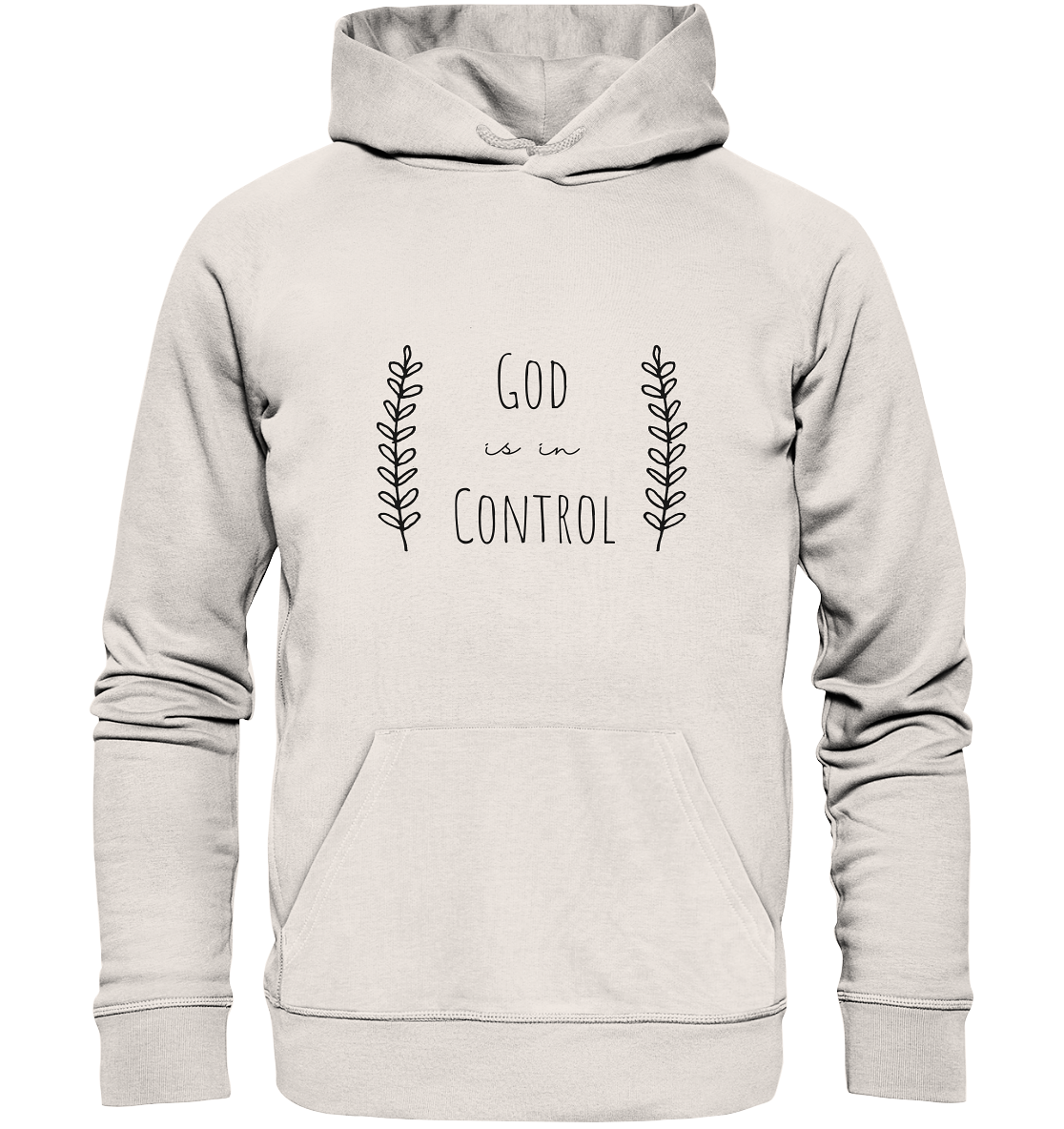 God is in control - Organic Basic Hoodie - wertvoll und geliebt 