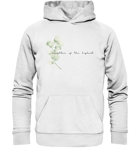 daughter of the highest - Organic Basic Hoodie - wertvoll und geliebt 