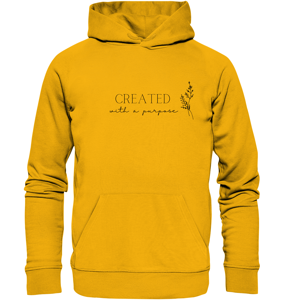 Created with a purpose D - Organic Basic Hoodie - wertvoll und geliebt 