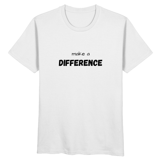 make a difference - Organic Basic Shirt - wertvoll und geliebt 