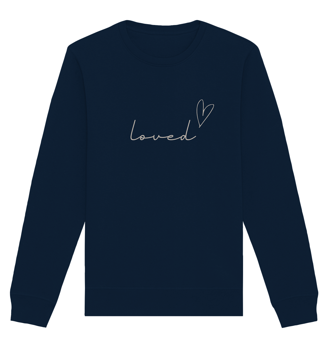 loved - Organic Basic Unisex Sweatshirt - wertvoll und geliebt 