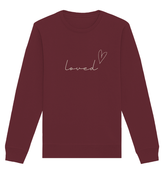 loved - Organic Basic Unisex Sweatshirt - wertvoll und geliebt 