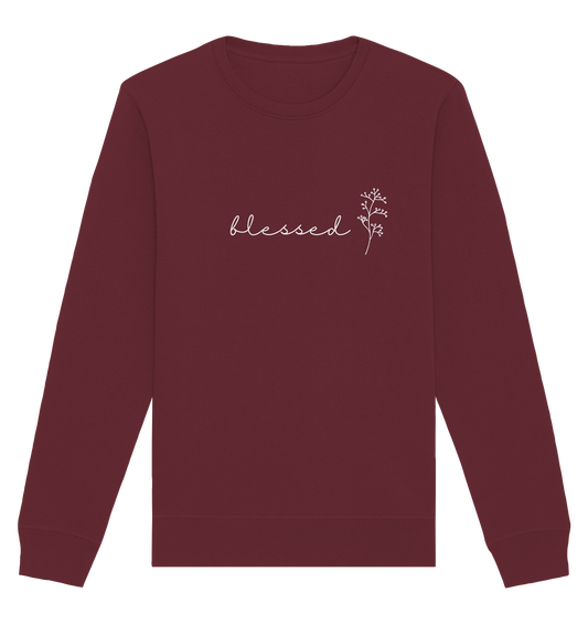 blessed - Organic Basic Unisex Sweatshirt - wertvoll und geliebt 