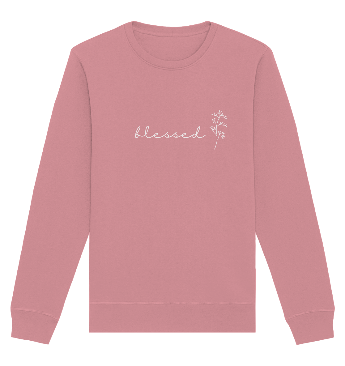 blessed - Organic Basic Unisex Sweatshirt - wertvoll und geliebt 