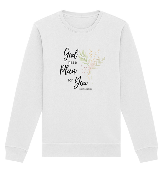 Jeremiah 29:11 - Organic Basic Unisex Sweatshirt - wertvoll und geliebt 