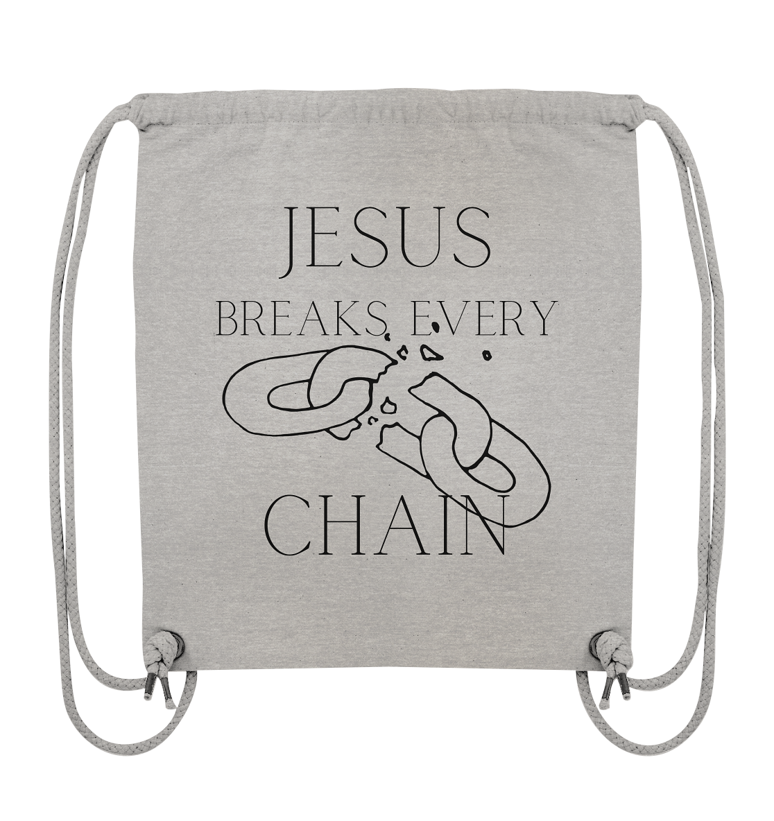 break every chain - Organic Gym-Bag - wertvoll und geliebt 