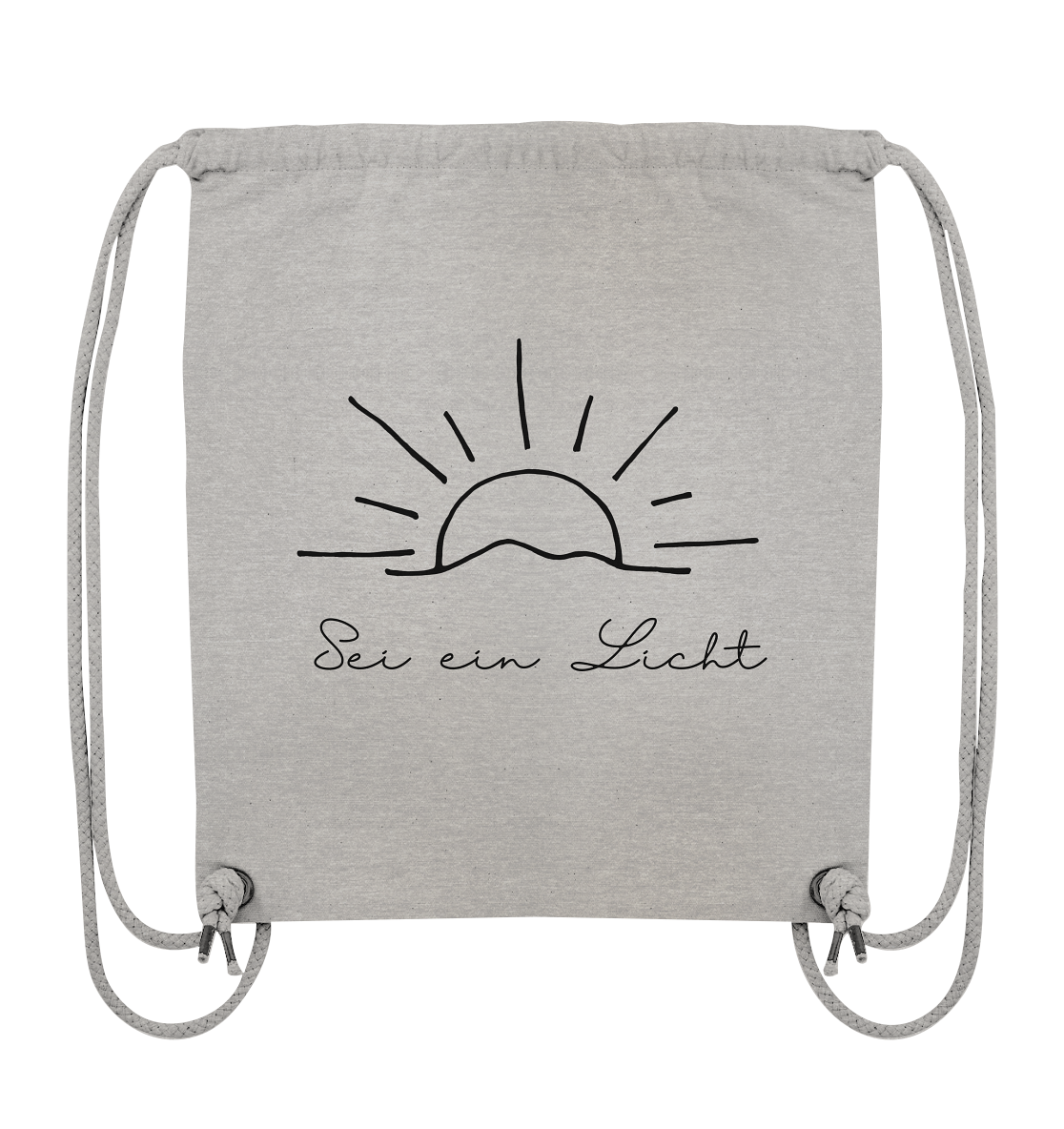 Sei ein Licht - Organic Gym-Bag - wertvoll und geliebt 