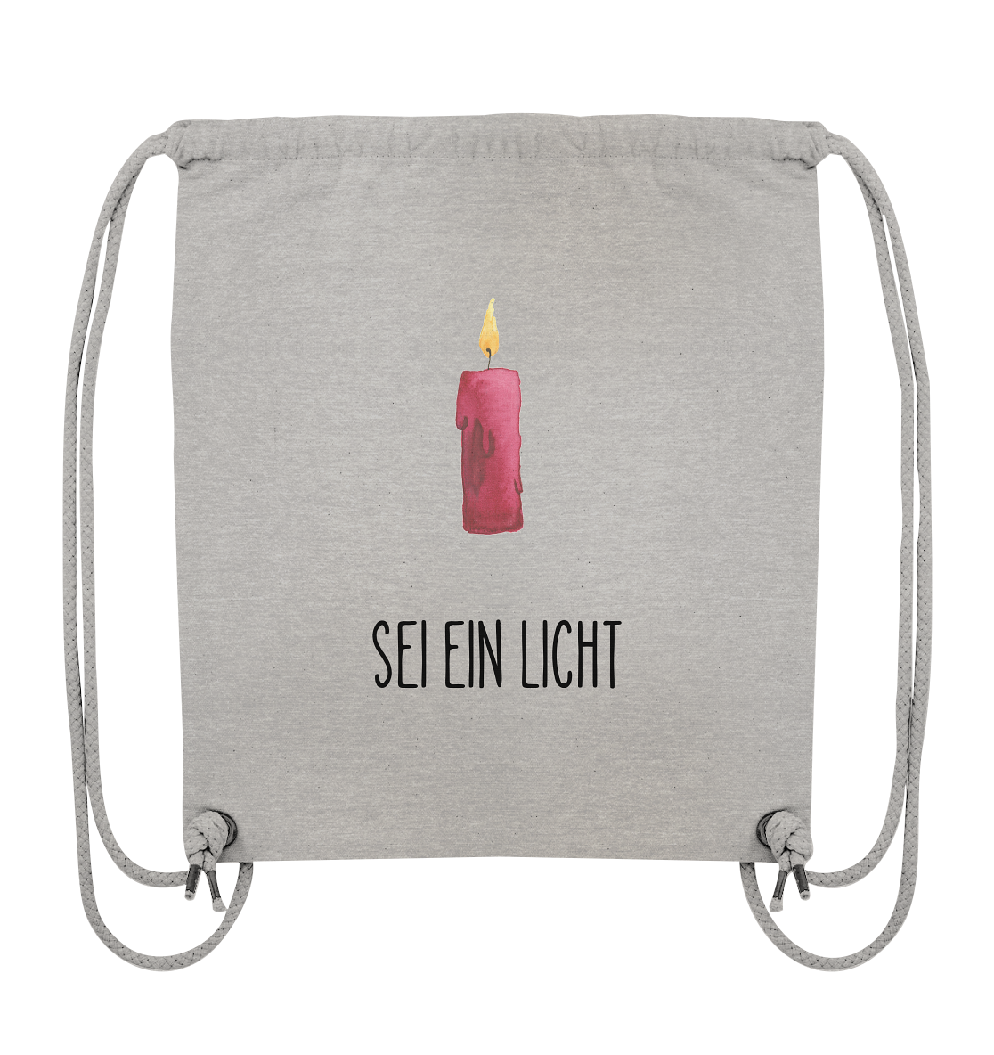 Sei ein Licht - Organic Gym-Bag - wertvoll und geliebt 