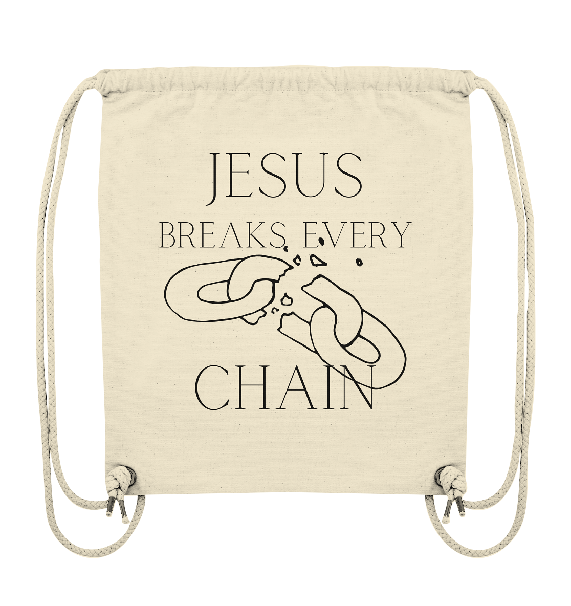 break every chain - Organic Gym-Bag - wertvoll und geliebt 
