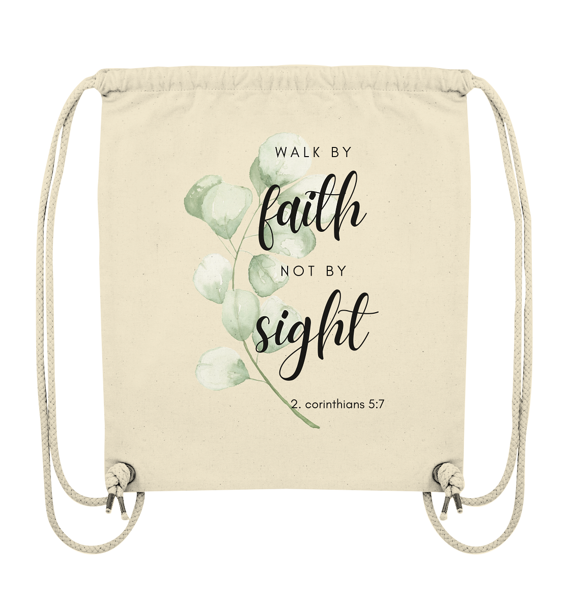 Walk by faith - Organic Gym-Bag - wertvoll und geliebt 