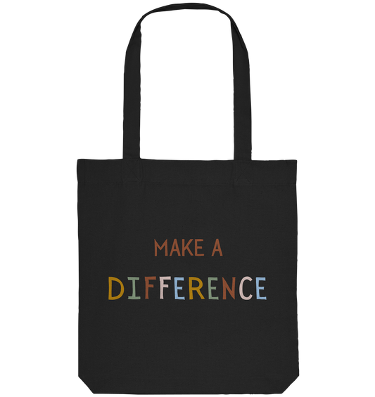 Make a difference - Organic Tote-Bag - wertvoll und geliebt 