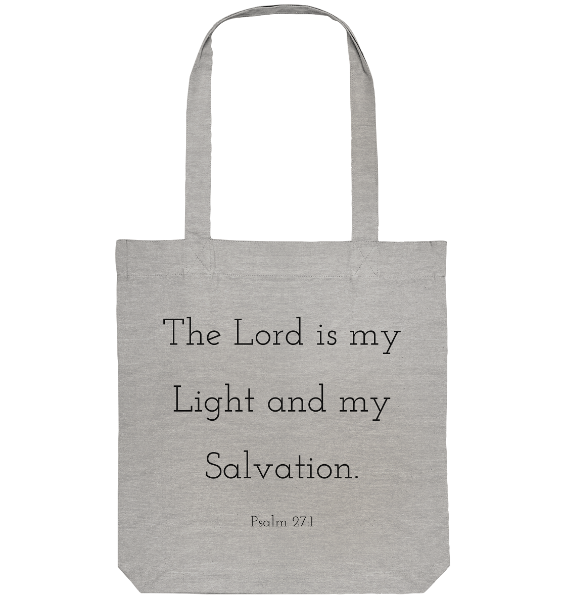 Psalm 27:1 - Organic Tote-Bag - wertvoll und geliebt 