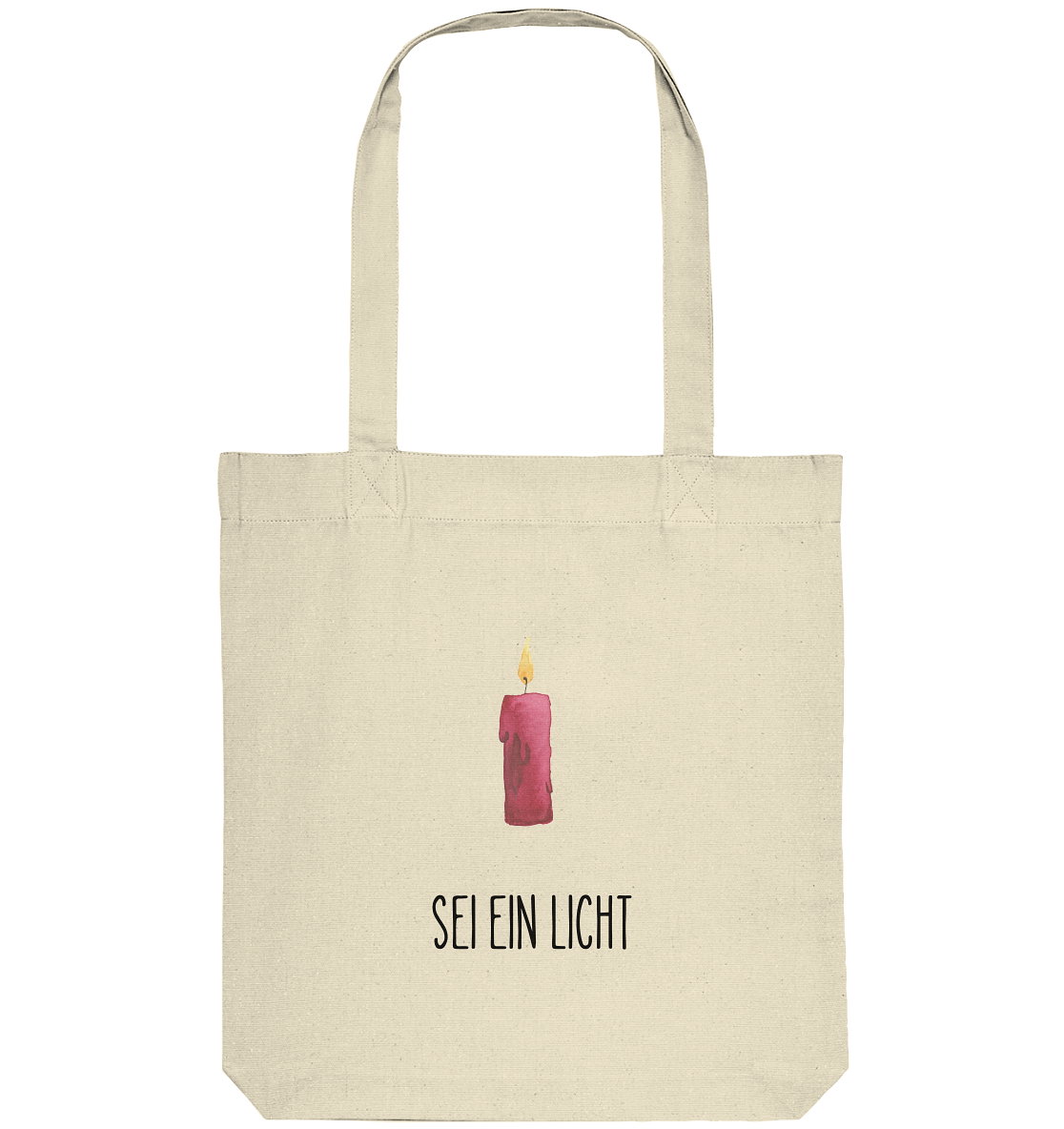 Sei ein Licht - Organic Tote-Bag - wertvoll und geliebt 