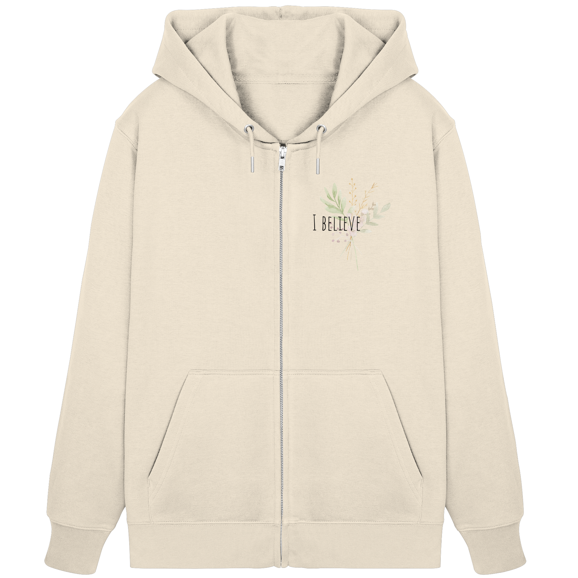 I believe - Organic Zipper - wertvoll und geliebt 