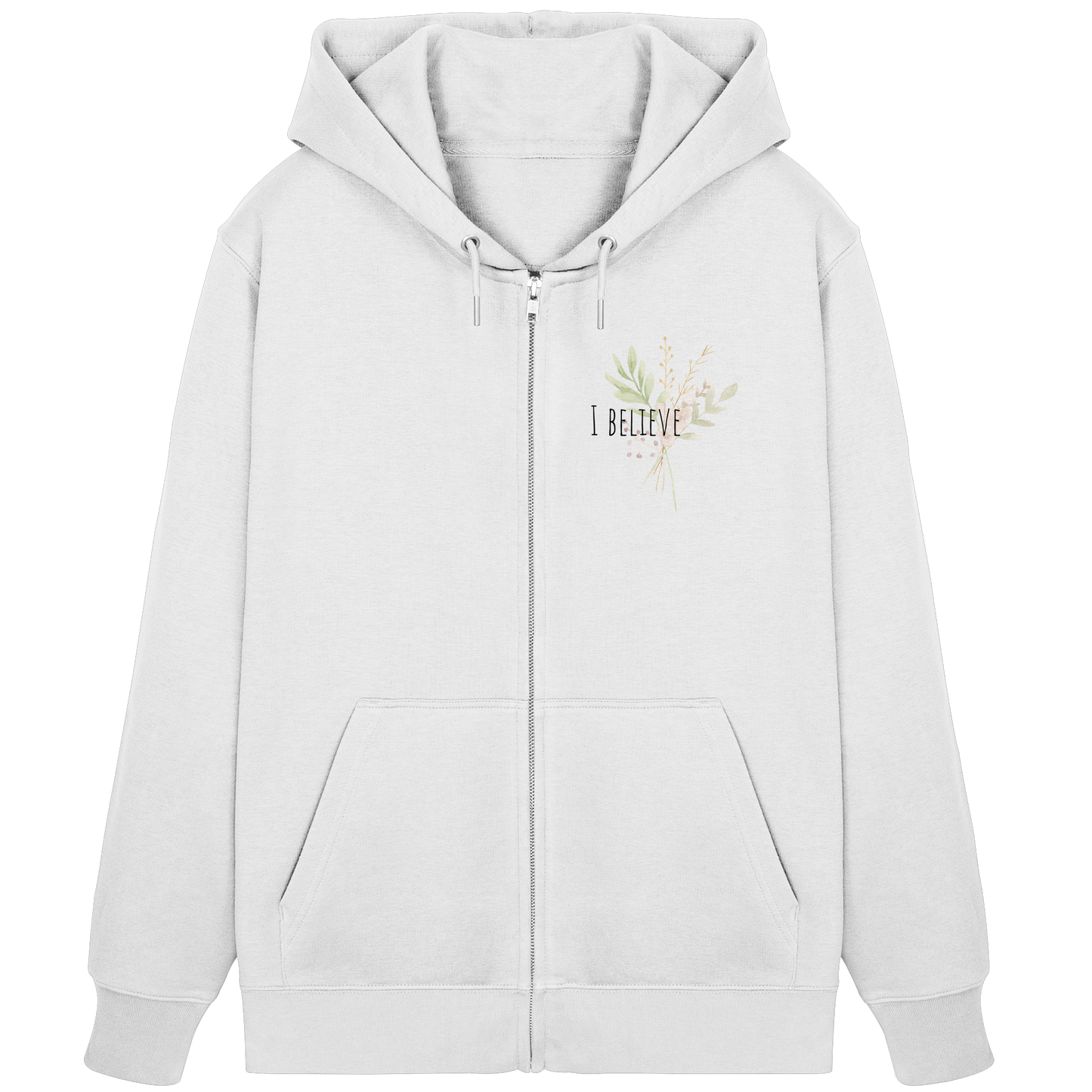 I believe - Organic Zipper - wertvoll und geliebt 