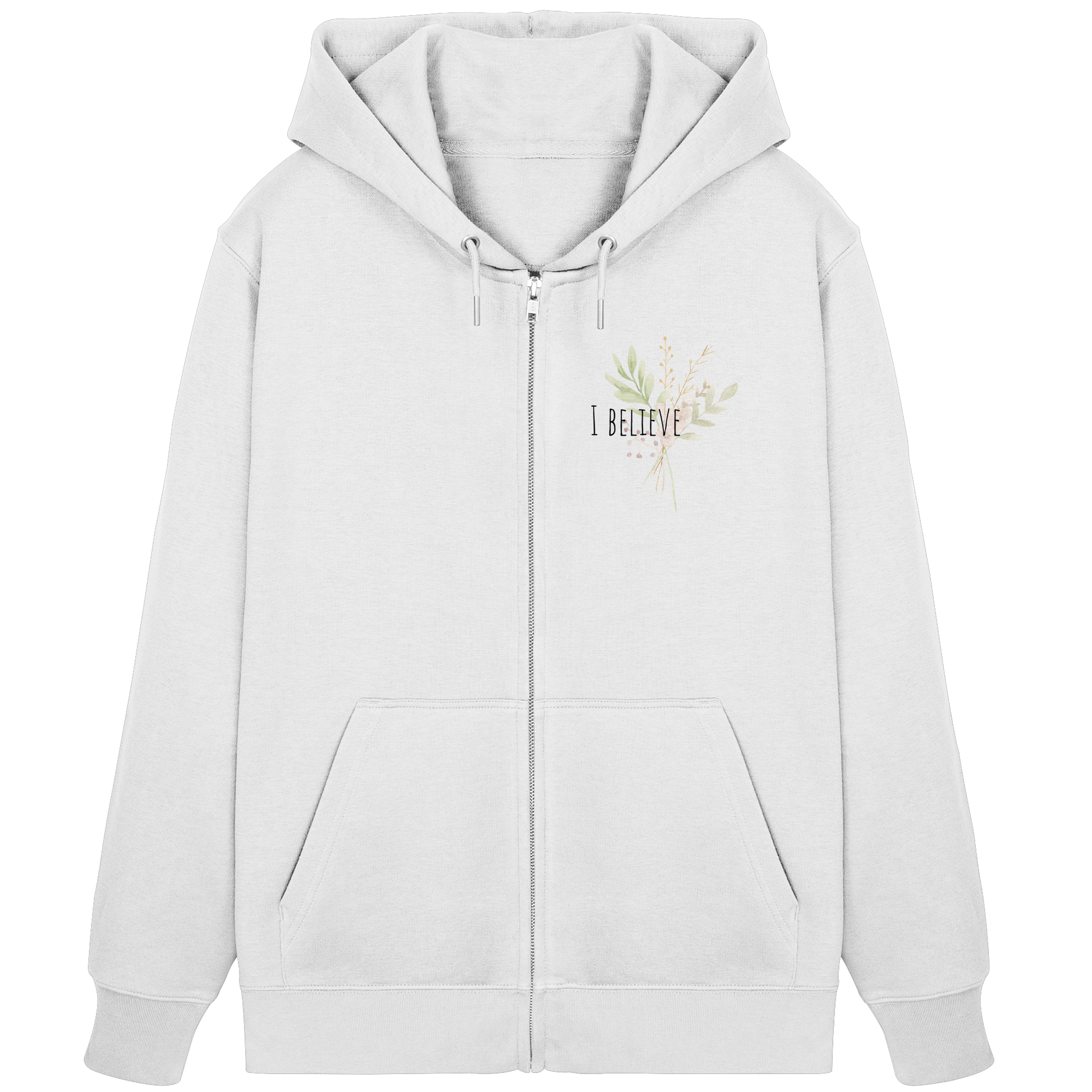 I believe - Organic Zipper - wertvoll und geliebt 