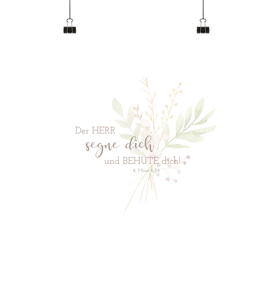 Derr Herr segne dich - Poster 40x40