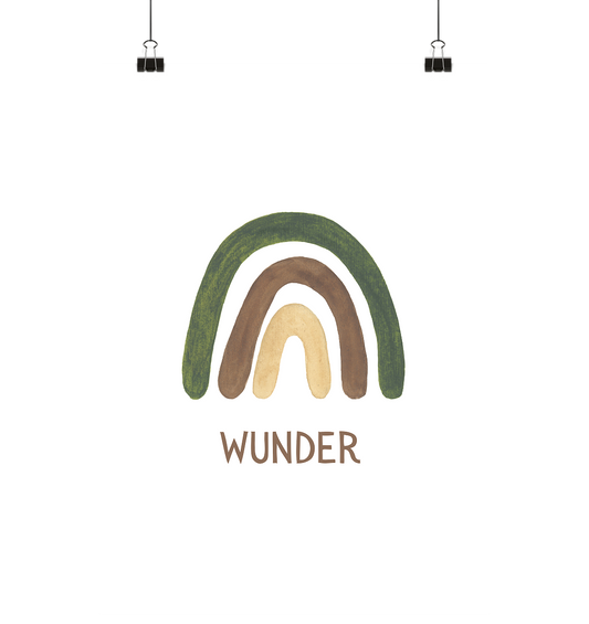 Wunder - Poster Din A3 (hoch) - wertvoll und geliebt 