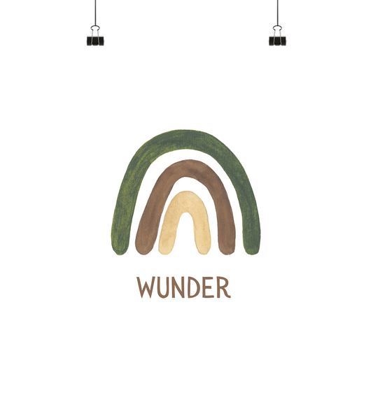 Wunder - Poster Din A4 (hoch) - wertvoll und geliebt 