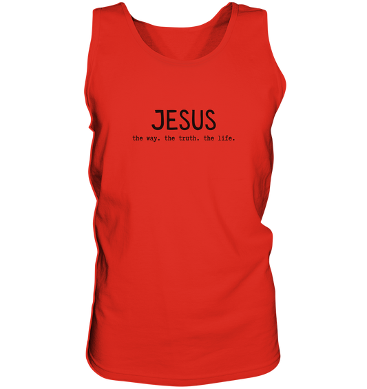 Jesus - the way. the truth. the life. - Tank-Top - wertvoll und geliebt 