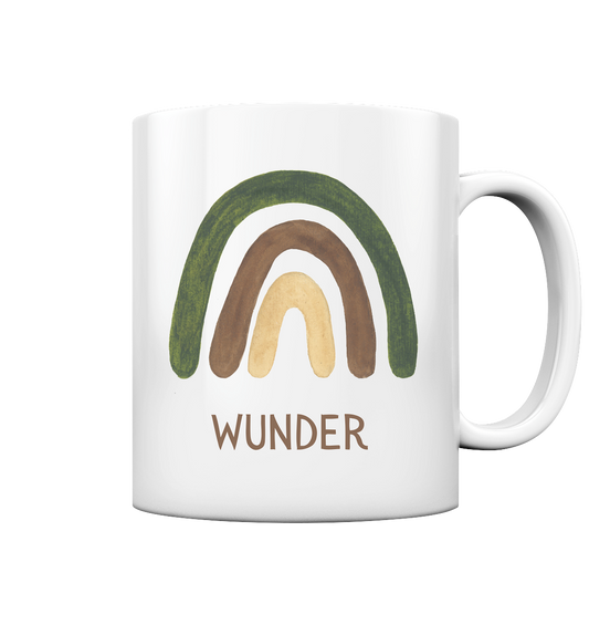 Wunder - Tasse glossy - wertvoll und geliebt 