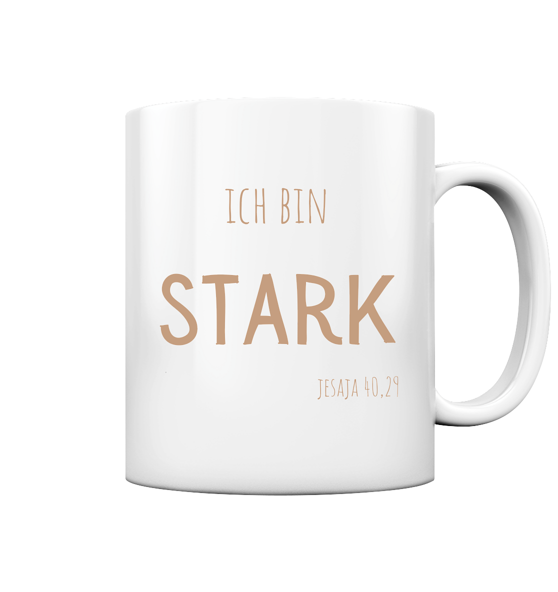 Stark - Tasse glossy - wertvoll und geliebt 