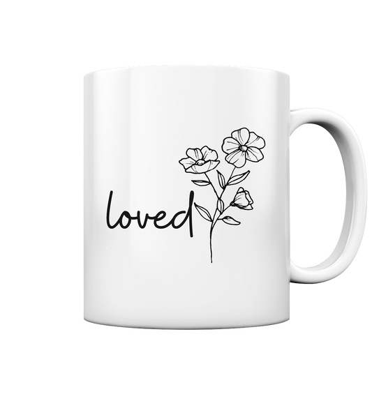 loved - Tasse glossy - wertvoll und geliebt 