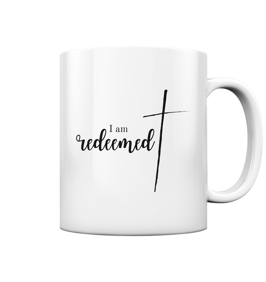 I am redeemed H - Tasse glossy - wertvoll und geliebt 