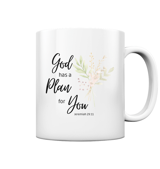 Jeremiah 29:11 - Tasse glossy - wertvoll und geliebt 