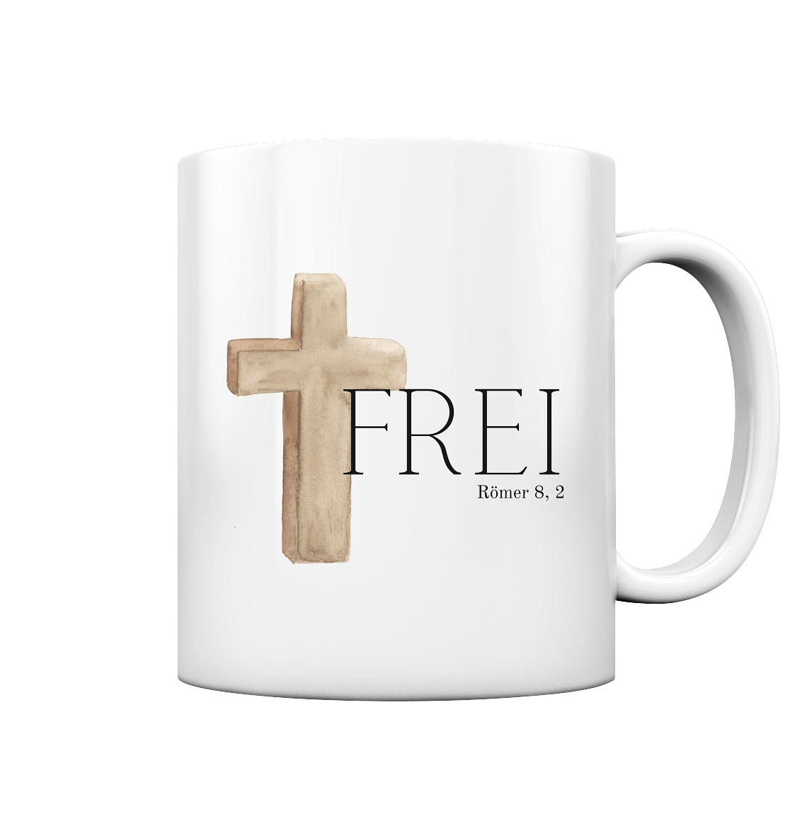 Frei - Tasse glossy - wertvoll und geliebt 