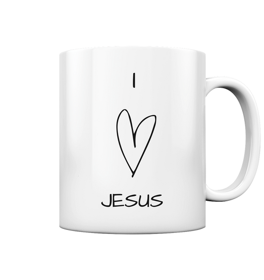 I love Jesus - Tasse glossy - wertvoll und geliebt 
