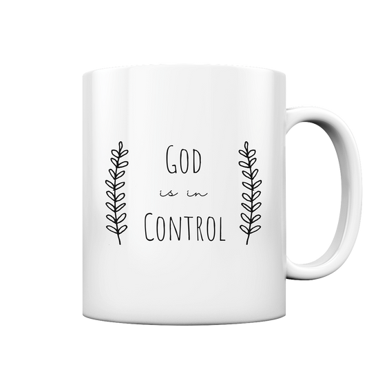 God is in control - Tasse glossy - wertvoll und geliebt 