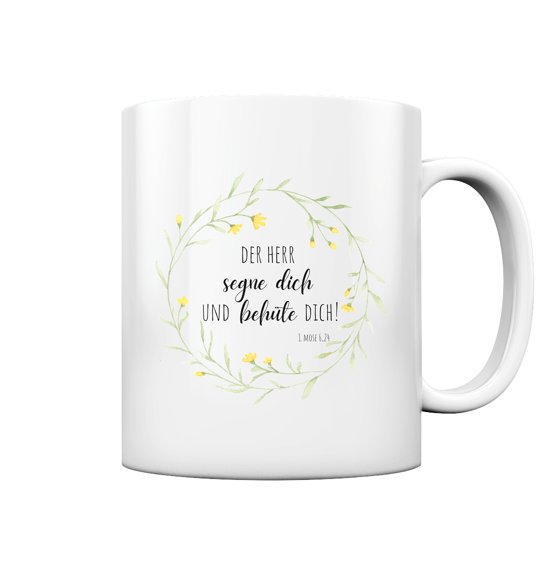 Der Herr segne Dich - Tasse glossy - wertvoll und geliebt 