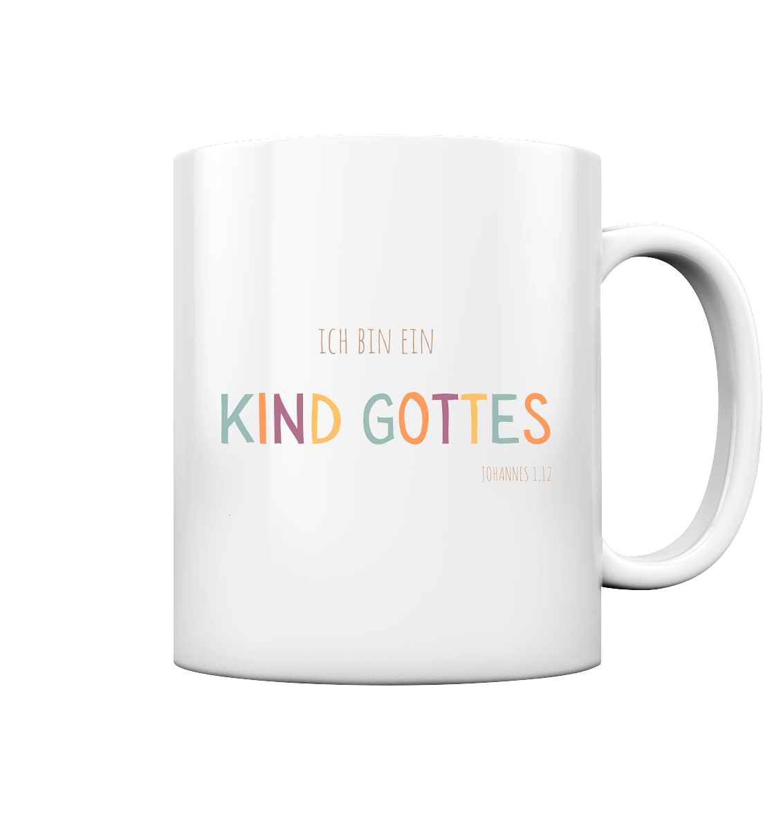 Kind Gottes - Tasse glossy - wertvoll und geliebt 