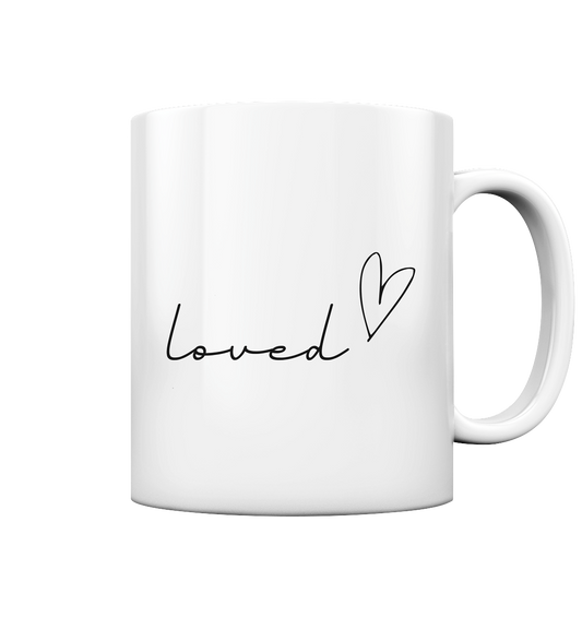 loved - Tasse glossy - wertvoll und geliebt 