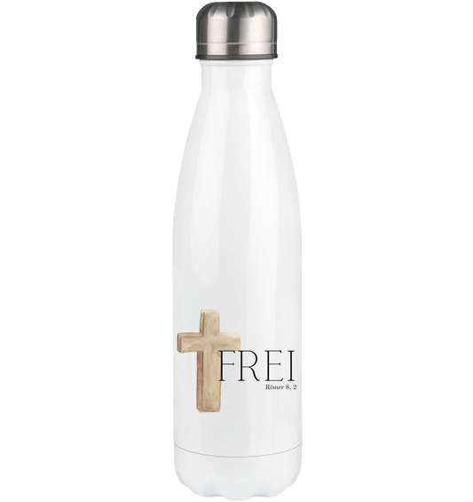 Frei - Thermoflasche 500ml - wertvoll und geliebt 