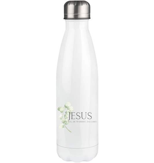 Jesus - der Weg, die Wahrheit, das Leben - Thermoflasche 500ml - wertvoll und geliebt 