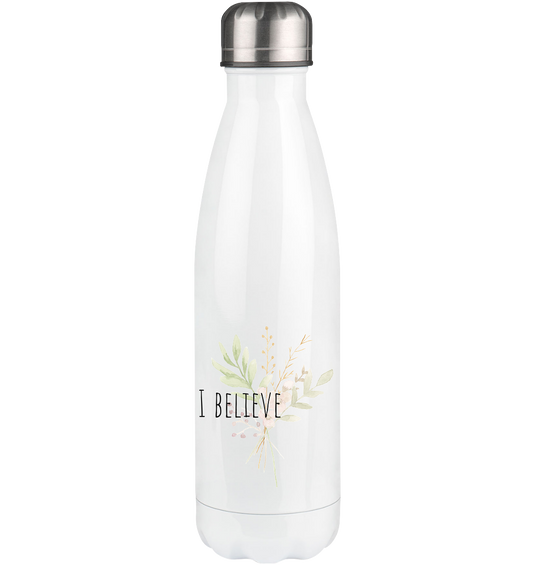 I believe - Thermoflasche 500ml - wertvoll und geliebt 