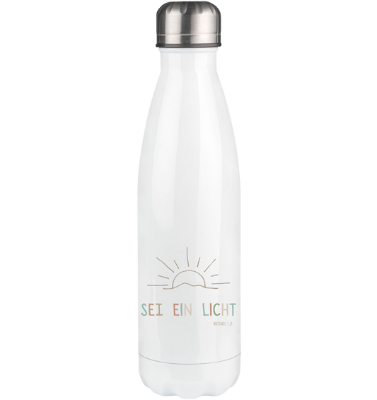 Sei ein Licht - Thermoflasche 500ml - wertvoll und geliebt 