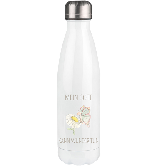 Mein Gott kann Wunder tun - Thermoflasche 500ml - wertvoll und geliebt 