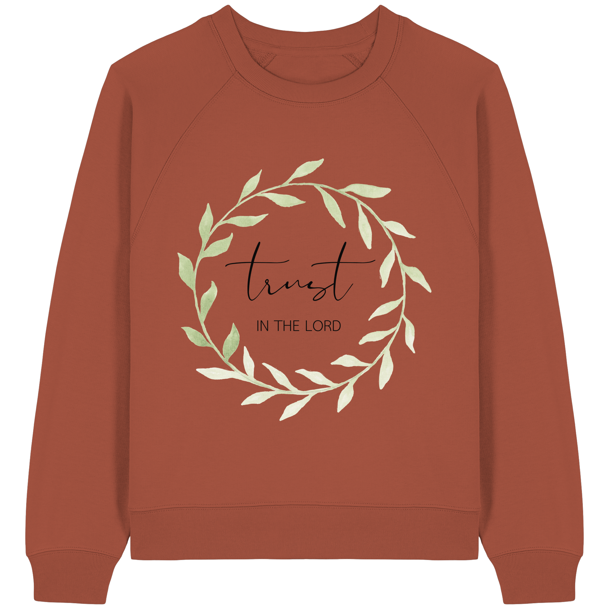 trust in the lord - Womens Organic Raglan Sweatshirt - wertvoll und geliebt 